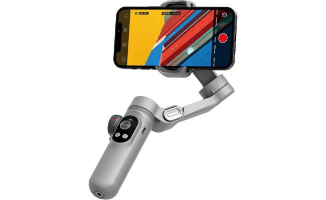 WiWU Wi-SE007 Phone Gimbal Stabilizer Three-axis Handheld Anti-Vibration Auto Tracking Detachable Tripod Selfie Stick - Grey